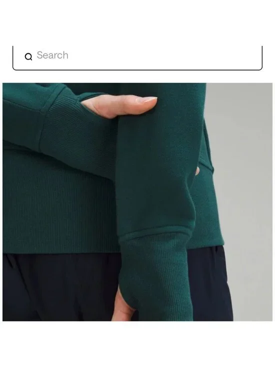 NWT 💚 Lululemon Scuba Oversized Storm Teal Full Zip Hoodie XS / S - Picture 4 of 6